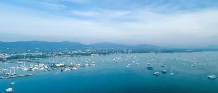 Framed Print : Aerial view drone shot of panorama Chalong bay in phuket island beautiful island in thailand Amazing High angle view Framed Print : Aerial view drone shot of panorama Chalong bay in phuket island beautiful island in thailand Amazing High angle view