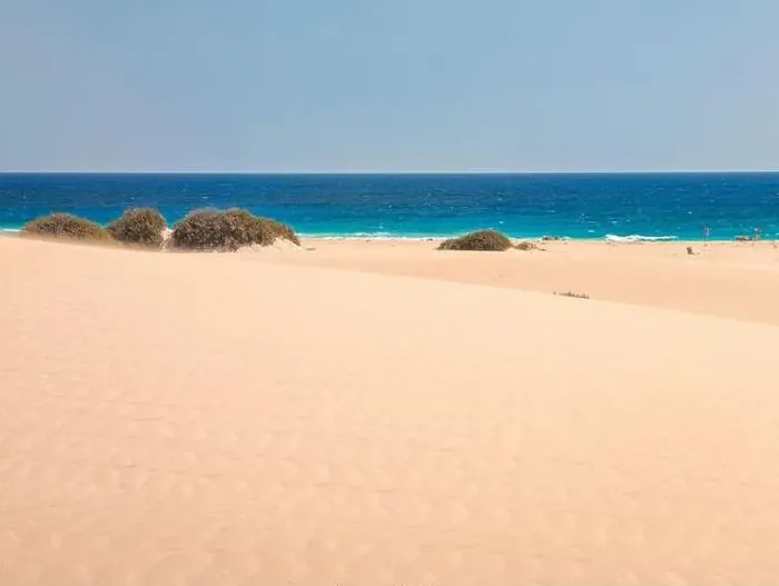 Framed Print : Aerial view of Dunas de Corralejo beach in Fuerteventura, Canary Island, Spain Framed Print : Aerial view of Dunas de Corralejo beach in Fuerteventura, Canary Island, Spain