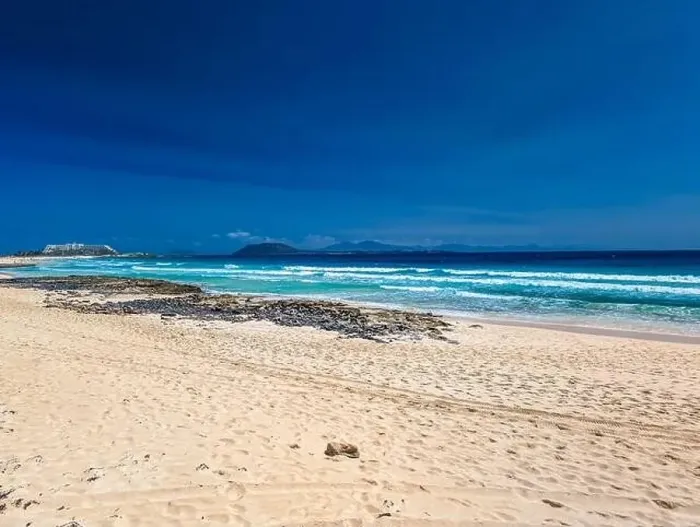 Framed Print : Aerial view of Dunas de Corralejo beach in Fuerteventura, Canary Island, Spain Framed Print : Aerial view of Dunas de Corralejo beach in Fuerteventura, Canary Island, Spain