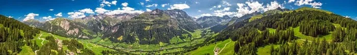 Framed Print : Aerial view of Elm village and Swiss mountains - Piz Segnas Framed Print : Aerial view of Elm village and Swiss mountains - Piz Segnas
