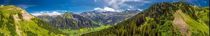 Framed Print : Aerial view of Elm village and Swiss mountains - Piz Segnas Framed Print : Aerial view of Elm village and Swiss mountains - Piz Segnas