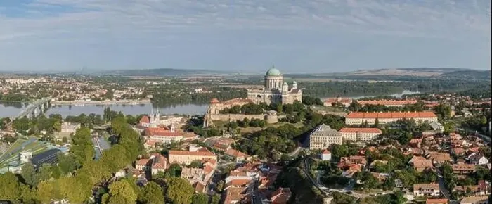 Framed Print : aerial view of Esztergom Basilica in Hungary Framed Print : aerial view of Esztergom Basilica in Hungary