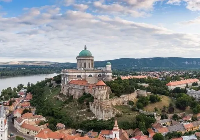 Framed Print : aerial view of Esztergom Basilica in Hungary Framed Print : aerial view of Esztergom Basilica in Hungary