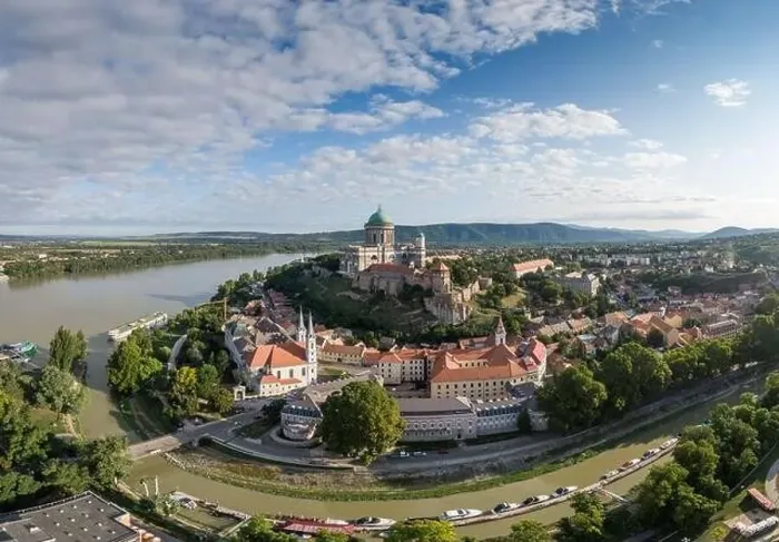 Framed Print : aerial view of Esztergom Basilica in Hungary Framed Print : aerial view of Esztergom Basilica in Hungary