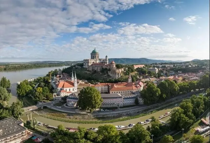 Framed Print : aerial view of Esztergom Basilica in Hungary Framed Print : aerial view of Esztergom Basilica in Hungary