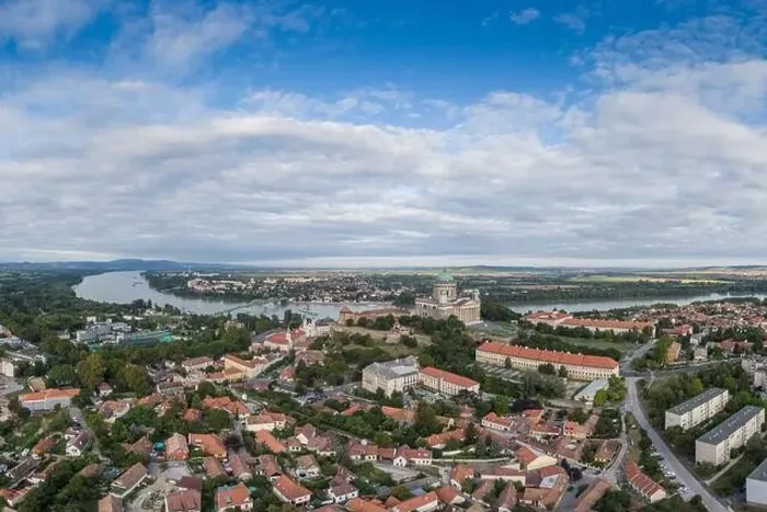 Framed Print : aerial view of Esztergom Basilica in Hungary Framed Print : aerial view of Esztergom Basilica in Hungary