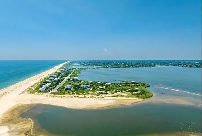 Framed Print : aerial view of flying point beach and points west Framed Print : aerial view of flying point beach and points west