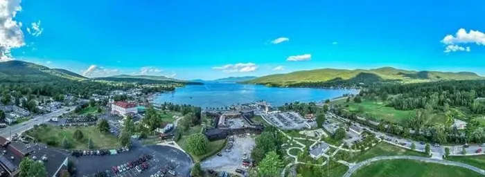 Framed Print : Aerial view of Fort William Henry at Lake George Framed Print : Aerial view of Fort William Henry at Lake George