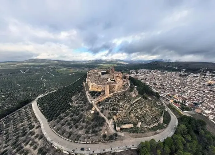 Framed Print : aerial view of the fortress of La Mota in the municipality of Alcalá the Real, Andalusia Framed Print : aerial view of the fortress of La Mota in the municipality of Alcalá the Real, Andalusia