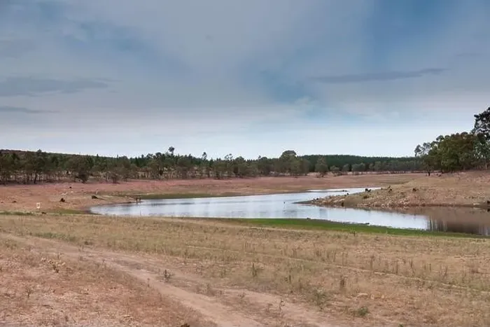 Framed Print : Aerial view of a fresh water reservoir in rural Australia which is reducing due to the extreme drought Framed Print : Aerial view of a fresh water reservoir in rural Australia which is reducing due to the extreme drought
