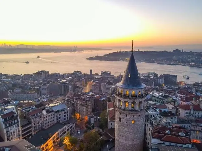 Framed Print : Aerial view of Galata Tower of istanbul Turkey Framed Print : Aerial view of Galata Tower of istanbul Turkey