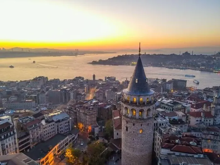 Framed Print : Aerial view of Galata Tower of istanbul Turkey Framed Print : Aerial view of Galata Tower of istanbul Turkey