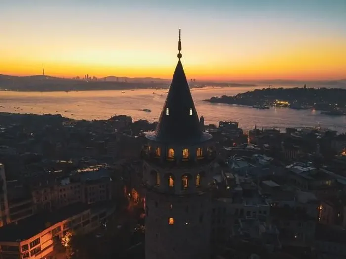 Framed Print : Aerial view of Galata Tower of istanbul Turkey Framed Print : Aerial view of Galata Tower of istanbul Turkey