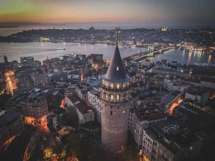 Framed Print : Aerial view of Galata Tower of istanbul Turkey Framed Print : Aerial view of Galata Tower of istanbul Turkey