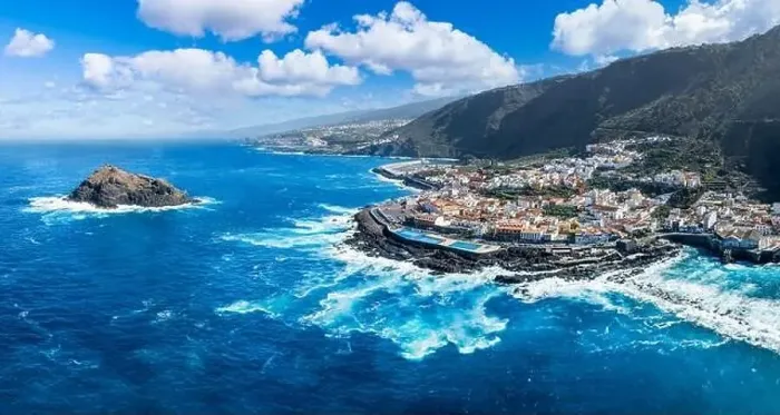 Framed Print : Aerial view of Garachico town in Tenerife, Canary Islands, Spain Framed Print : Aerial view of Garachico town in Tenerife, Canary Islands, Spain