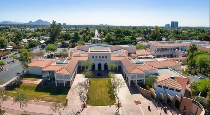 Framed Print : Aerial View Of Garden Of Heard Museum In Phoenix, Arizona Framed Print : Aerial View Of Garden Of Heard Museum In Phoenix, Arizona