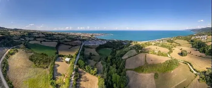 Framed Print : Aerial view of Gerze, a charming town in the Black Sea region of Turkey Framed Print : Aerial view of Gerze, a charming town in the Black Sea region of Turkey