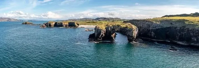Framed Print : Aerial view of the Great Pollet Sea Arch, Fanad Peninsula, County Donegal, Ireland Framed Print : Aerial view of the Great Pollet Sea Arch, Fanad Peninsula, County Donegal, Ireland