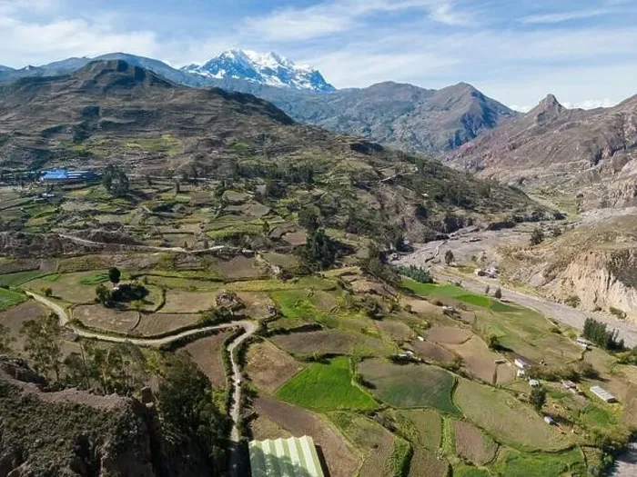 Framed Print : Aerial view of green fields at the Canyon de Palca in the Andes mountains near La Paz, Bolivia, South America Framed Print : Aerial view of green fields at the Canyon de Palca in the Andes mountains near La Paz, Bolivia, South America