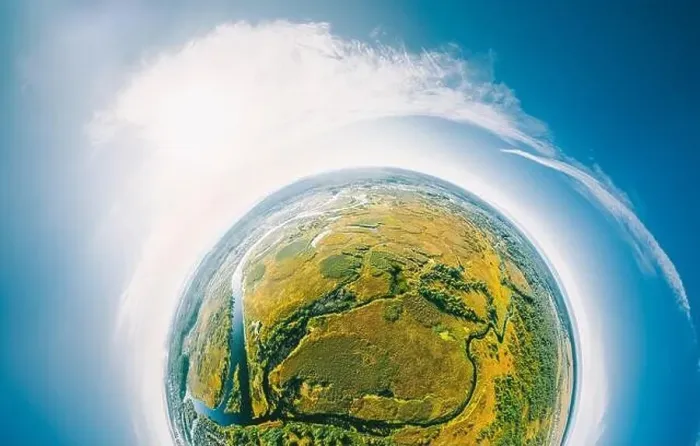 Framed Print : Aerial View Green Forest Woods And River Landscape In Sunny Summer Day Framed Print : Aerial View Green Forest Woods And River Landscape In Sunny Summer Day