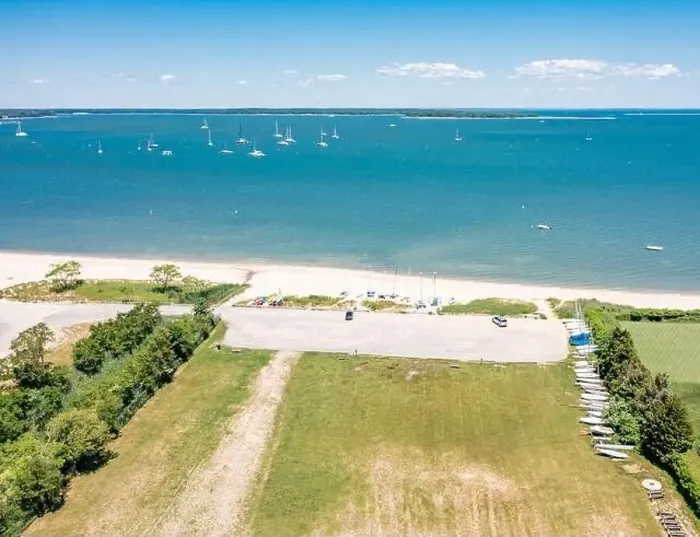 Framed Print : Aerial view of Havens Beach, Sag Harbor, NY Framed Print : Aerial view of Havens Beach, Sag Harbor, NY