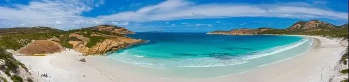 Framed Print : Aerial view of Hellfire bay near Esperance viewed during a cloudy day, Australia Framed Print : Aerial view of Hellfire bay near Esperance viewed during a cloudy day, Australia
