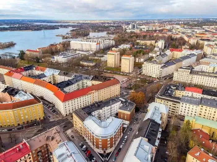 Framed Print : Aerial View of Helsinki City Center, Finland Framed Print : Aerial View of Helsinki City Center, Finland