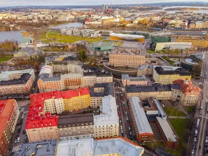 Framed Print : Aerial view of Helsinki. Finland Framed Print : Aerial view of Helsinki. Finland