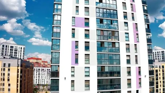 Framed Print : Aerial view of a high residential building of a newly built city aeria. Stock footage. Concept of urbanization Framed Print : Aerial view of a high residential building of a newly built city aeria. Stock footage. Concept of urbanization