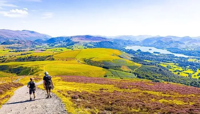 Framed Print : Aerial view of hills around Keswick in Lake District, a region and national park in Cumbria in northwest England, UK Framed Print : Aerial view of hills around Keswick in Lake District, a region and national park in Cumbria in northwest England, UK