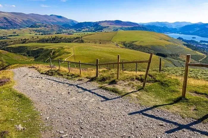 Framed Print : Aerial view of hills around Keswick in Lake District, a region and national park in Cumbria in northwest England, UK Framed Print : Aerial view of hills around Keswick in Lake District, a region and national park in Cumbria in northwest England, UK
