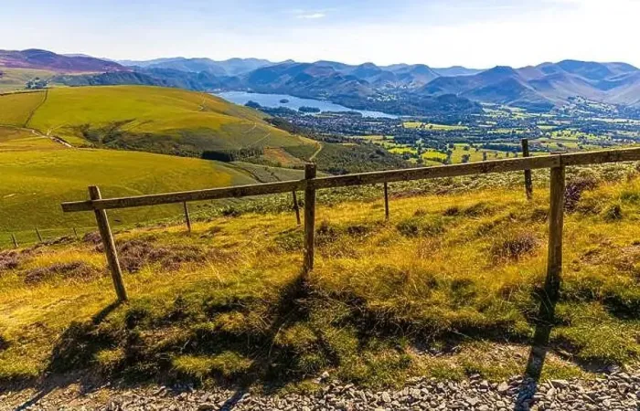 Framed Print : Aerial view of hills around Keswick in Lake District, a region and national park in Cumbria in northwest England, UK Framed Print : Aerial view of hills around Keswick in Lake District, a region and national park in Cumbria in northwest England, UK