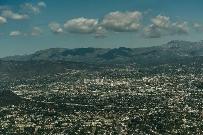 Framed Print : aerial view of hills in Los Angeles California. High quality photo Framed Print : aerial view of hills in Los Angeles California. High quality photo