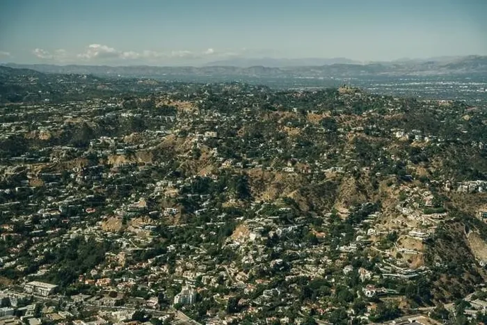 Framed Print : aerial view of hills in Los Angeles California. High quality photo Framed Print : aerial view of hills in Los Angeles California. High quality photo
