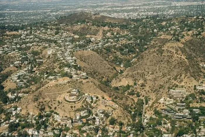 Framed Print : aerial view of hills in Los Angeles California. High quality photo Framed Print : aerial view of hills in Los Angeles California. High quality photo