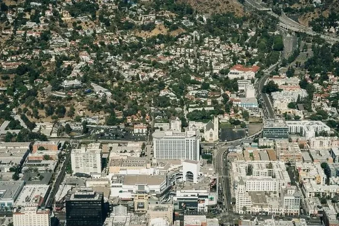 Framed Print : aerial view of hills in Los Angeles California. High quality photo Framed Print : aerial view of hills in Los Angeles California. High quality photo
