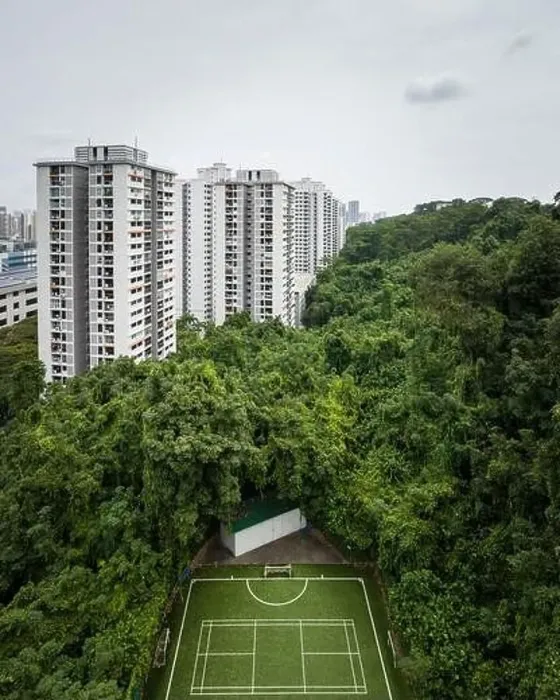 Framed Print : Aerial view of Housing, Singapore Framed Print : Aerial view of Housing, Singapore