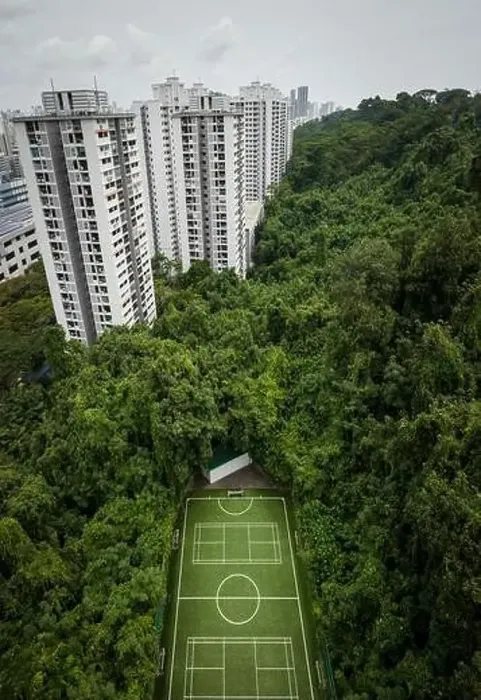 Framed Print : Aerial view of Housing, Singapore Framed Print : Aerial view of Housing, Singapore