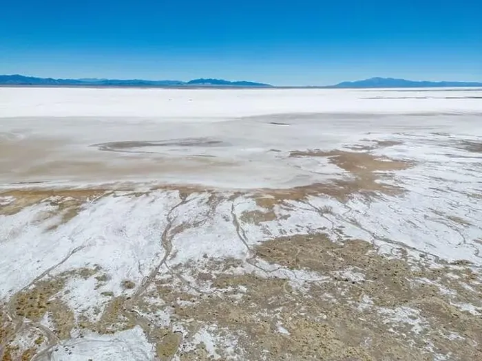 Framed Print : Aerial view of the huge salt flats Salinas Grandes de Jujuy in northern Argentina while traveling South America