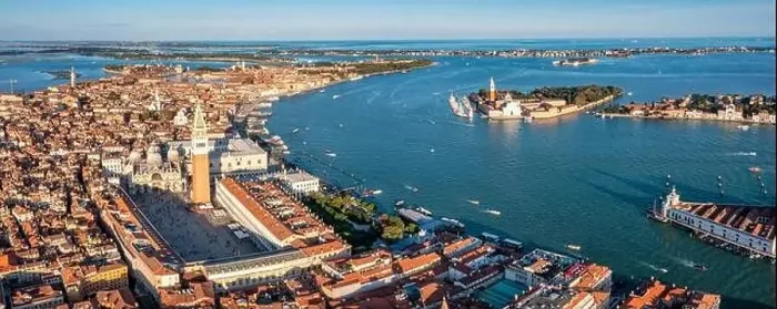 Framed Print : Aerial view of iconic San Marco square