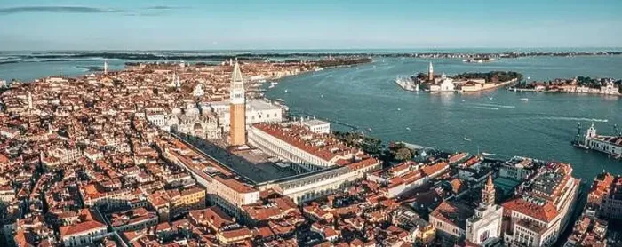 Framed Print : Aerial view of iconic San Marco square