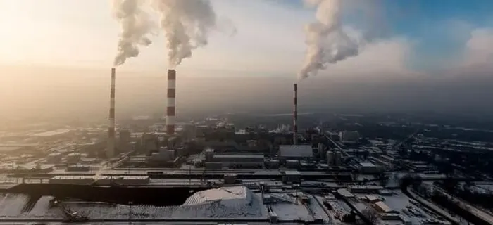 Framed Print : Aerial view of Industrial zone, plants and factories with smoke from chimneys. Air pollution concept. Panorama Framed Print : Aerial view of Industrial zone, plants and factories with smoke from chimneys. Air pollution concept. Panorama