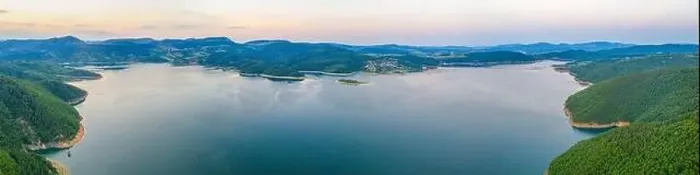 Framed Print : Aerial view of Kardzhali dam in Bulgaria Framed Print : Aerial view of Kardzhali dam in Bulgaria