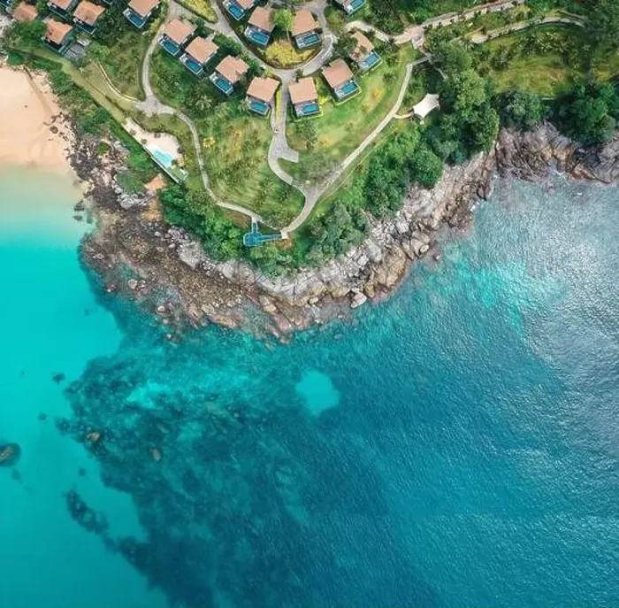Framed Print : Aerial view of Kata and Kata Noi beach in Phuket province, in Thailand Framed Print : Aerial view of Kata and Kata Noi beach in Phuket province, in Thailand