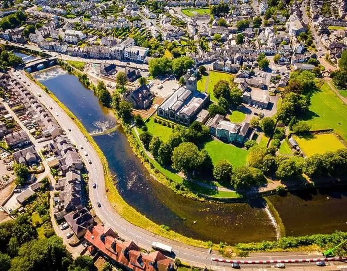 Framed Print : Aerial view of Kendal in Lake District, a region and national park in Cumbria in northwest England, UK Framed Print : Aerial view of Kendal in Lake District, a region and national park in Cumbria in northwest England, UK