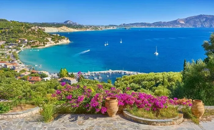 Framed Print : Aerial view at Keri Bay, Zakynthos Island, Greece Framed Print : Aerial view at Keri Bay, Zakynthos Island, Greece