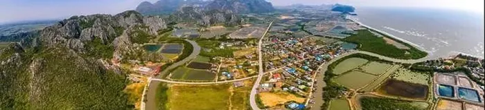 Framed Print : Aerial view of Khao Daeng View Point, the red mountain, in Sam Roi Yot National Park, in Prachuap Khiri Khan, Thailand Framed Print : Aerial view of Khao Daeng View Point, the red mountain, in Sam Roi Yot National Park, in Prachuap Khiri Khan, Thailand