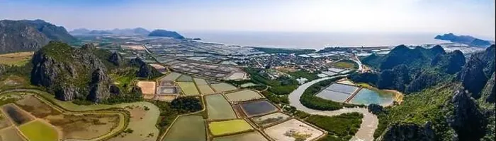 Framed Print : Aerial view of Khao Daeng View Point, the red mountain, in Sam Roi Yot National Park, in Prachuap Khiri Khan, Thailand Framed Print : Aerial view of Khao Daeng View Point, the red mountain, in Sam Roi Yot National Park, in Prachuap Khiri Khan, Thailand