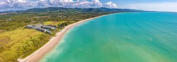 Framed Print : Aerial view of Khao Lak beach in Thailand Framed Print : Aerial view of Khao Lak beach in Thailand