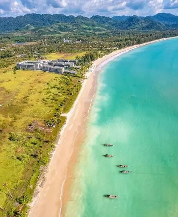 Framed Print : Aerial view of Khao Lak beach in Thailand Framed Print : Aerial view of Khao Lak beach in Thailand